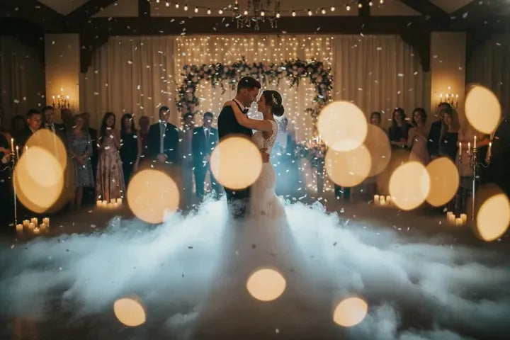 humo de colores boda hielo seco