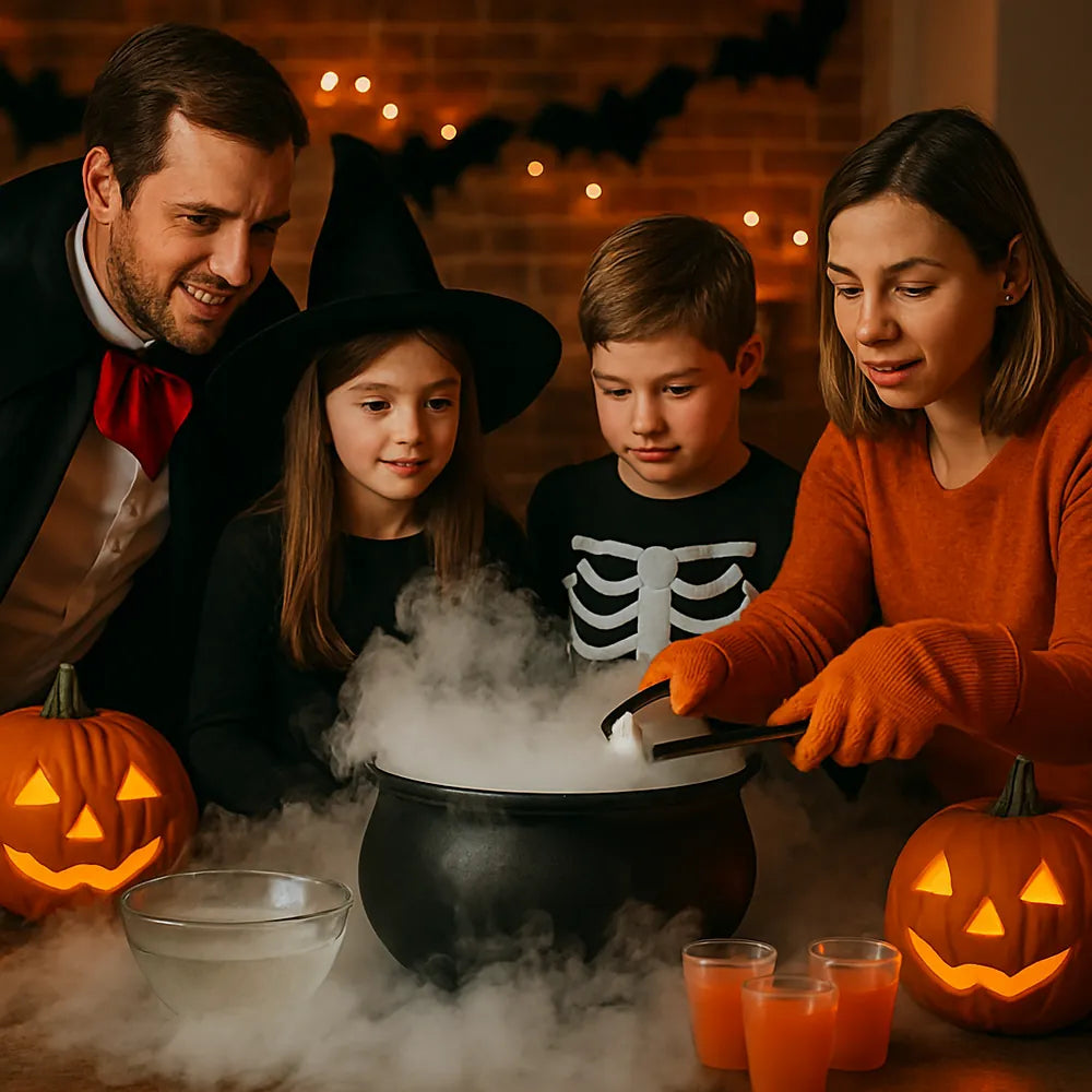 como hacer humo casero para halloween